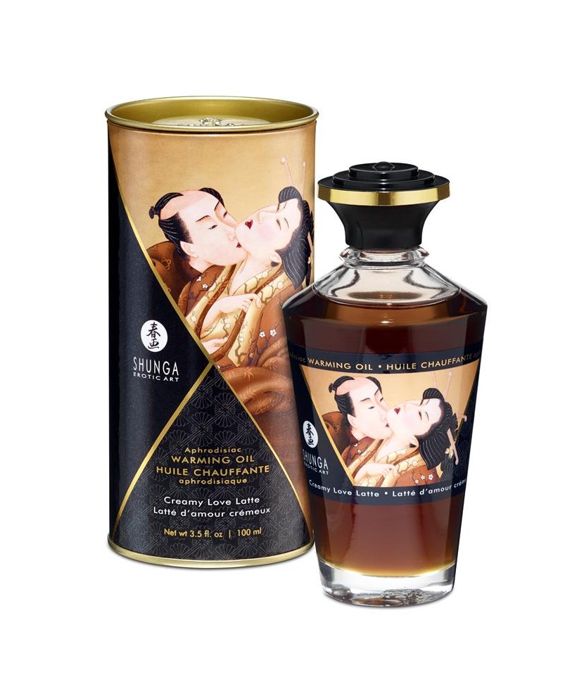 Shunga Aceite de Masaje Efecto Calor Aroma a Creamy Latte