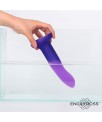 Dildo que Cambia de Color Purpura a Rosa Talla S 14 cm