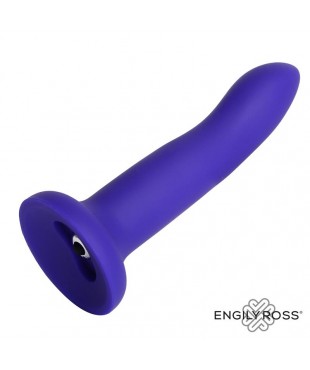 Dildo con Vibracion que Cambia de Color Azul a Purpura Talla M 17 cm Dildo con Vibracion que Cambia de Color Azul a Purpura Talla M 17 cm