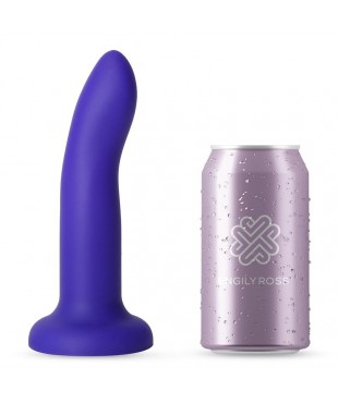 Dildo con Vibracion que Cambia de Color Azul a Purpura Talla M 17 cm Dildo con Vibracion que Cambia de Color Azul a Purpura Talla M 17 cm