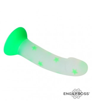 Dildo que Brilla en la Oscuridad Confetti Star 17 cm Dildo que Brilla en la Oscuridad Confetti Star 17 cm