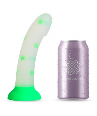 Dildo que Brilla en la Oscuridad Confetti Star 17 cm Dildo que Brilla en la Oscuridad Confetti Star 17 cm