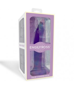 Dildo que Cambia de Color Pupura a Rosa Talla L 21 cm Dildo que Cambia de Color Pupura a Rosa Talla L 21 cm