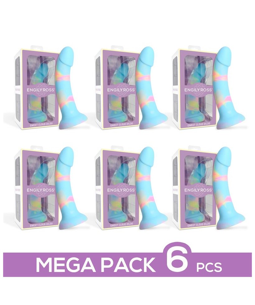 Pack 6 Dildo Sweet Cloud 18 cm