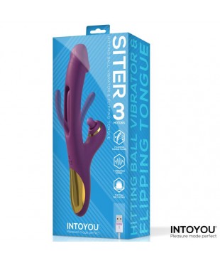 Siter Vibrador con Lengua Movimiento Flipping y Bola Golpeteo