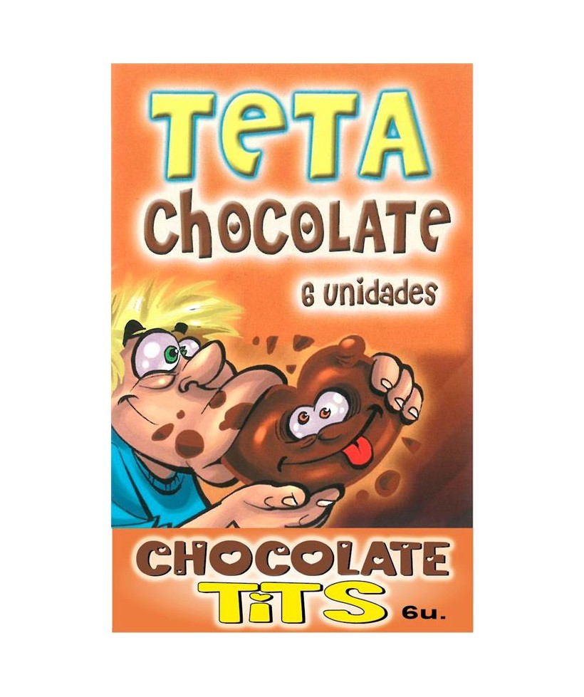 Caja Comic Forma Pecho Chocolate Negro 6 unidades Caja Comic Forma Pecho Chocolate Negro 6 unidades