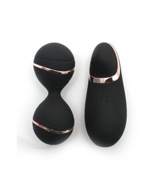 Bolas Kegel con Control Remoto y Estimulador Ibiza Negro