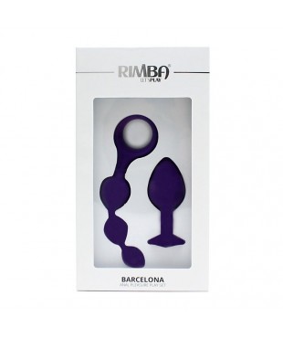 Set de 2 Juguetes Anales Barcelona Purpura