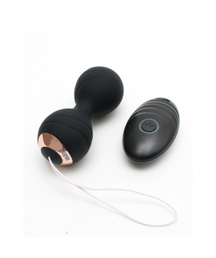 Bolas Kegel con Vibración y Control Remoto Cannes Negro