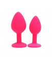 Set de 2 Plugs con Joya Berlin Rosa