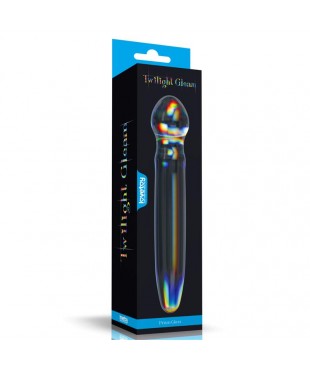 Dildo de Cristal que Brilla en la Oscuridad Twilight Gleam Prism Glass