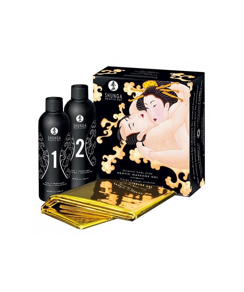 Shunga Kit de Gel de Masaje Aroma a Vino Espumoso