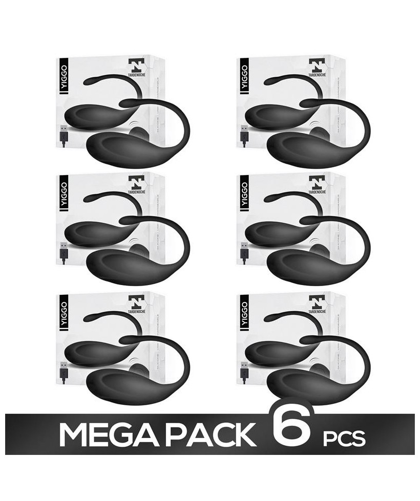 Pack de 6 Huevo Vibrador Control Remoto USB