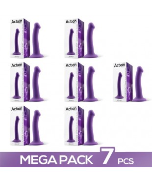 Pack de 7 Bouncy Dildo Silicona Liquida Flexible 6.5-16.5 cm