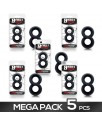Pack 5 Anillo para el Pene 100 Silicona Liquida 2 cm Negro