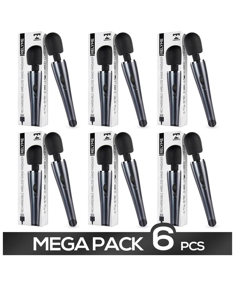 Pack de 6 Relyme Masajeador Silicona Recargable