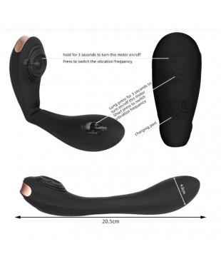 Pulsar Vibrador con Pulsacion y Esqueleto Articulado Silicona USB Pulsar Vibrador con Pulsacion y Esqueleto Articulado Silicona USB