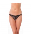 Tanga Abierto Color Negro Talla unica