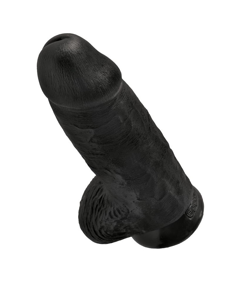 Dildo con Testiculos 9 Chubby Negro