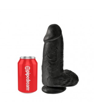 Dildo con Testiculos 9 Chubby Negro