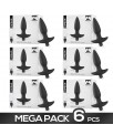 Pack de 6 Spear Plug Anal con Vibracion USB Silicona