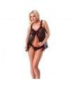 Babydoll y Braguitas Color Negro Talla unica