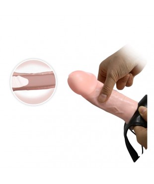 Arnes con Dildo Hueco 16 cm Arnes con Dildo Hueco 16 cm