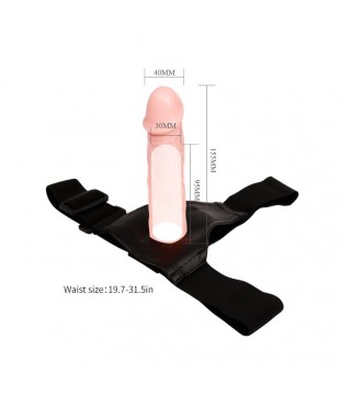 Arnes con Dildo Hueco 16 cm Arnes con Dildo Hueco 16 cm
