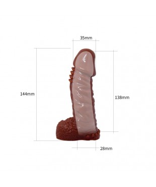 Baile Funda para Pene Wolftooth Color Marron Baile Funda para Pene Wolftooth Color Marron