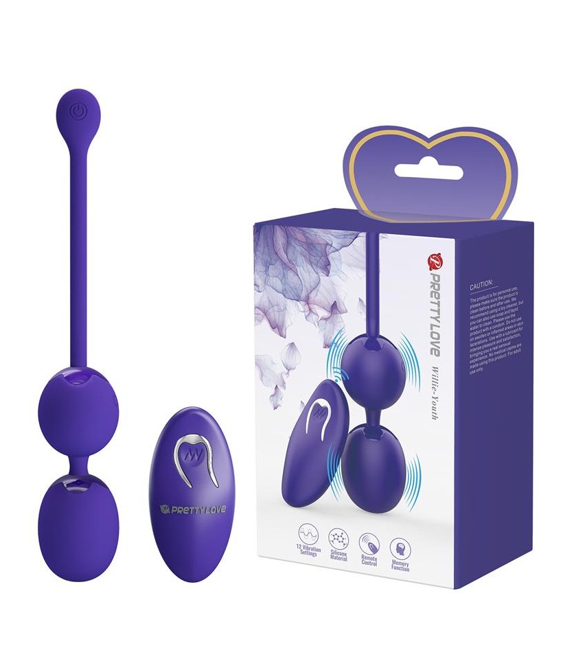 Willie Youth Bolas Kegel con Vibracion y Control Remoto
