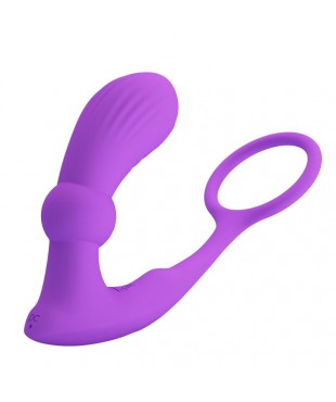 Warren Plug Anal y Anillo para el Pene con Vibracion y Pulsacion a Control Remoto Warren Plug Anal y Anillo para el Pene con Vibracion y Pulsacion a Control Remoto
