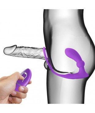 Warren Plug Anal y Anillo para el Pene con Vibracion y Pulsacion a Control Remoto Warren Plug Anal y Anillo para el Pene con Vibracion y Pulsacion a Control Remoto