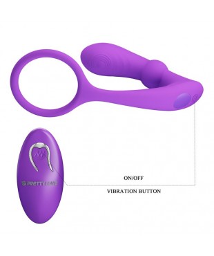 Warren Plug Anal y Anillo para el Pene con Vibracion y Pulsacion a Control Remoto Warren Plug Anal y Anillo para el Pene con Vibracion y Pulsacion a Control Remoto