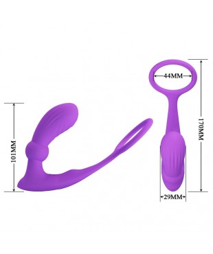 Warren Plug Anal y Anillo para el Pene con Vibracion y Pulsacion a Control Remoto Warren Plug Anal y Anillo para el Pene con Vibracion y Pulsacion a Control Remoto