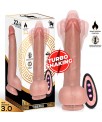 Tiberio Dildo Realista Turbo Shaking con Thrusting Rotacion 360º y Control Remoto Silicona Liquida