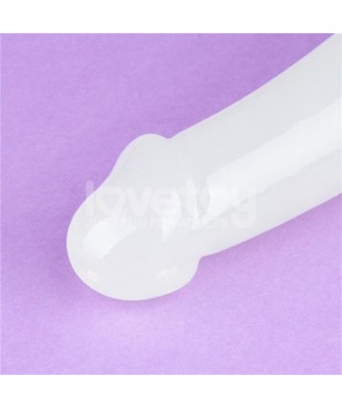 Dildo doble Lumino Play Luz Azul 105 Dildo doble Lumino Play Luz Azul 105