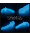 Dildo doble Lumino Play Luz Azul 105