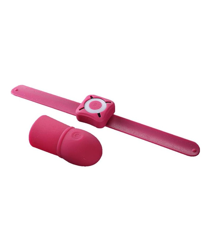 Super Striker Funda para el Pene con Vibracion Rosa