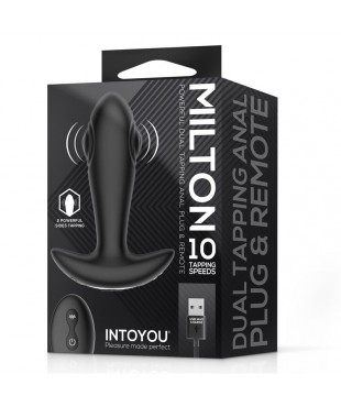 Milton Plug Anal con Doble Tapping y Control Remoto