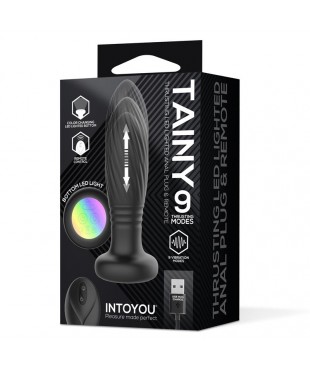 Tainy Plug Anal con Thrusting y Luces Led con Control Remoto
