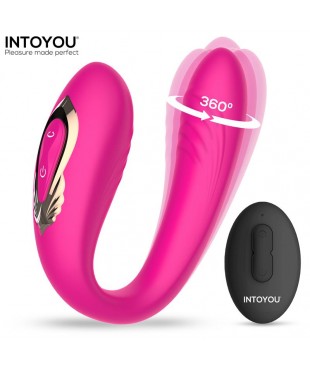 Lanty Vibrador para Parejas con Oscilacion 360º y Control Remoto