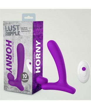Horny Hunter Plug Anal con Vibración y Control Remoto Silicona Líquida USB