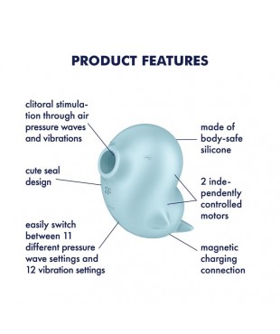 Sassy Seal Succionador de Clitoris con Vibracion