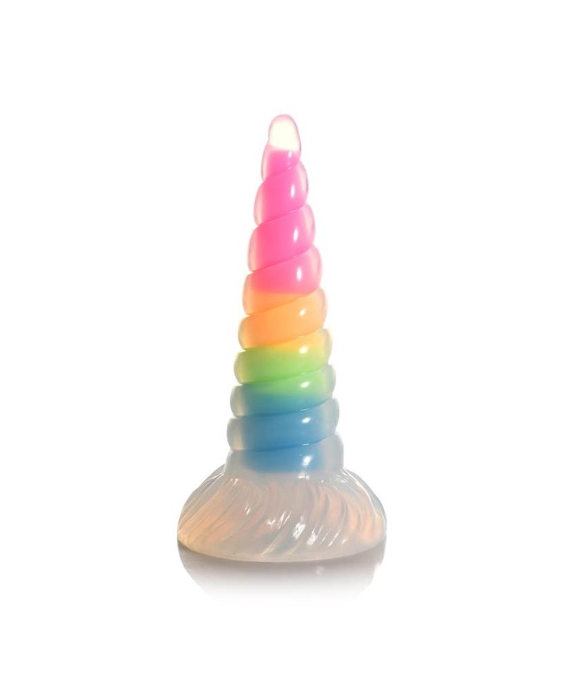 Dildo Luminiscente Rainbow Brilla en la Oscuridad