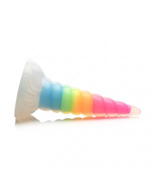 Dildo Luminiscente Rainbow Brilla en la Oscuridad