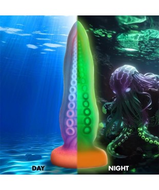 Dildo Tentaculo Brilla en la Oscuridad