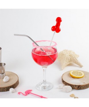 Piruleta de Pene Sabor Daiquiri de Fresa con Alcohol