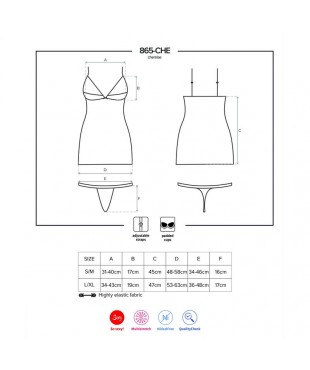 865 CHE 1 Chemise y Tanga Negro 865 CHE 1 Chemise y Tanga Negro