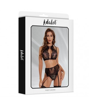 Evelyn Set Sujetador Braguitas Abiertas y Liguero