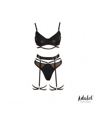 Ellie Set Sujetador Tanga Liguero y Ligas Ellie Set Sujetador Tanga Liguero y Ligas
